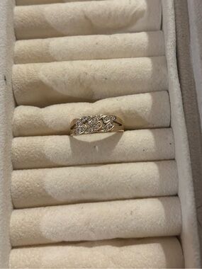 Classic 14k Gold and Diamond Accent Women's Band